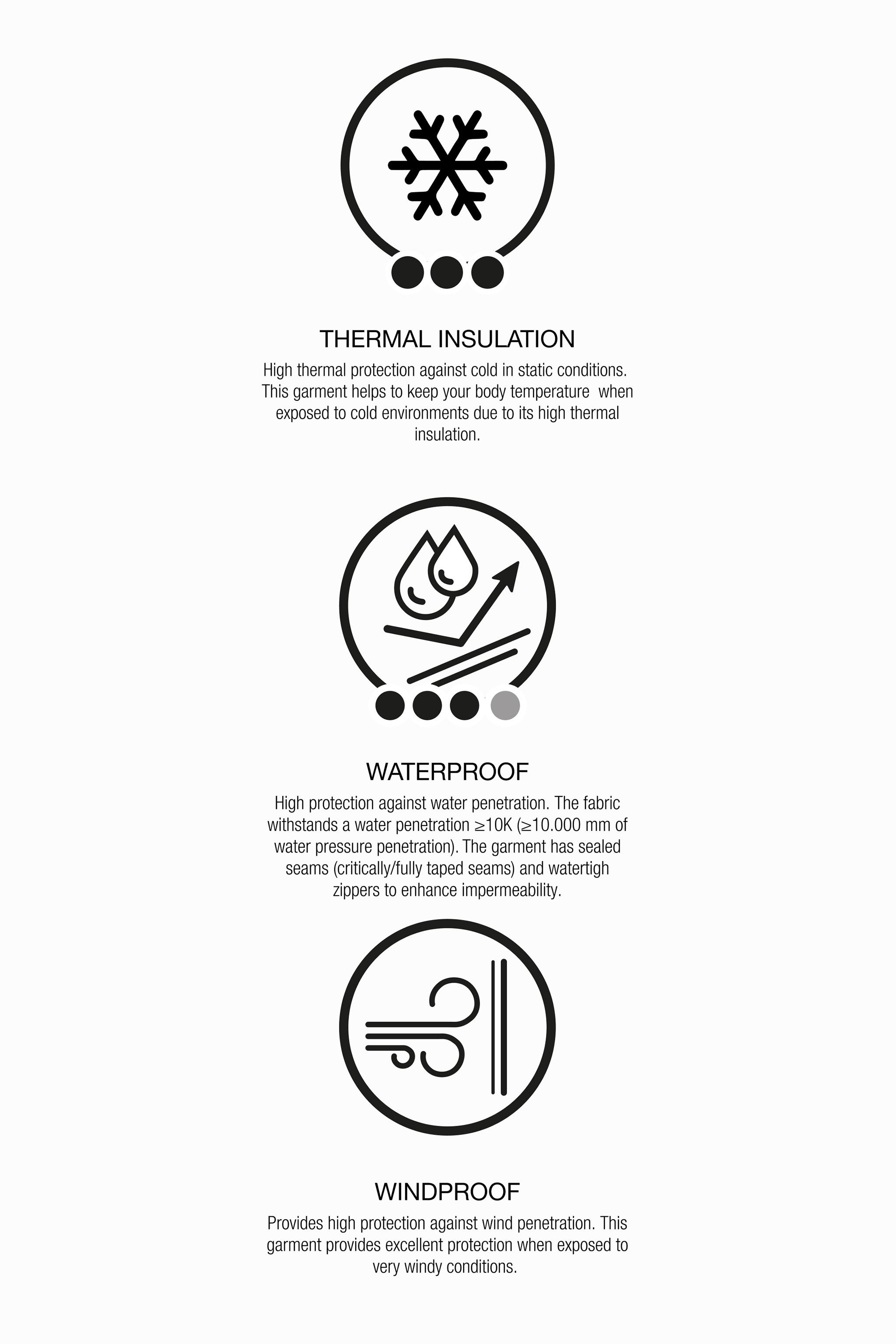 SALOPETTE LONGUE WATERPROOF ET WINDPROOF POCHES SYSTÈME RECCO® COLLECTION SKI